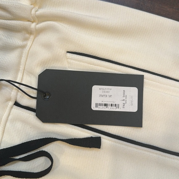 Rag & Bone Stratten Pant Ivory/Black size 6 NWT - Picture 2 of 5